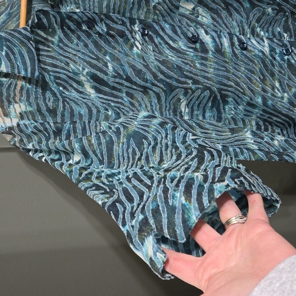 Allison Daley 3/4 Sleeve Button-down Blouse - Picture 3 of 8